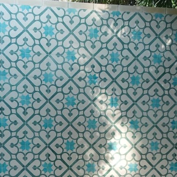 Mughal Trellis — Cement tile swatch